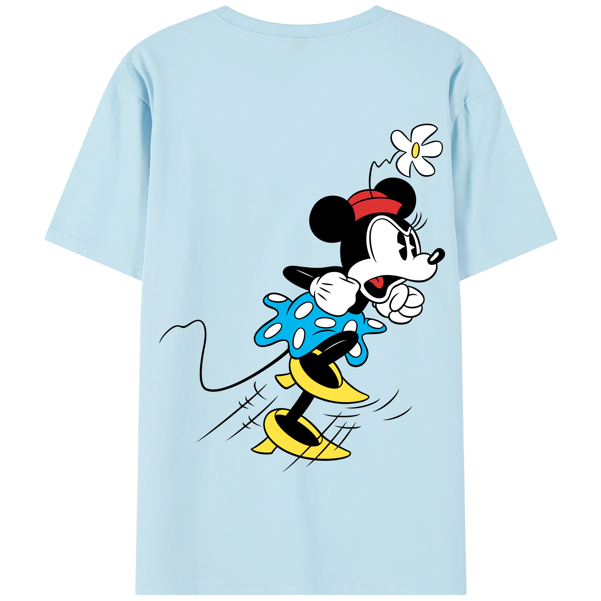 （画像用） ミッキーマウス Mickey Mouse 綿100％半袖Tシャツ（背面プリント）